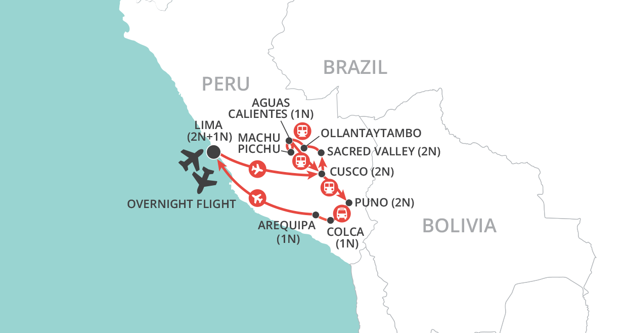 tourhub | Wendy Wu | Panoramic Peru | Tour Map