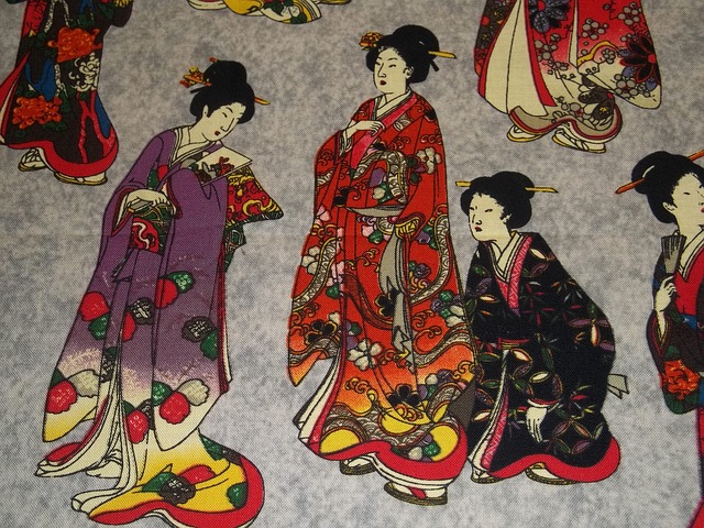 the first kimono made back in the days
