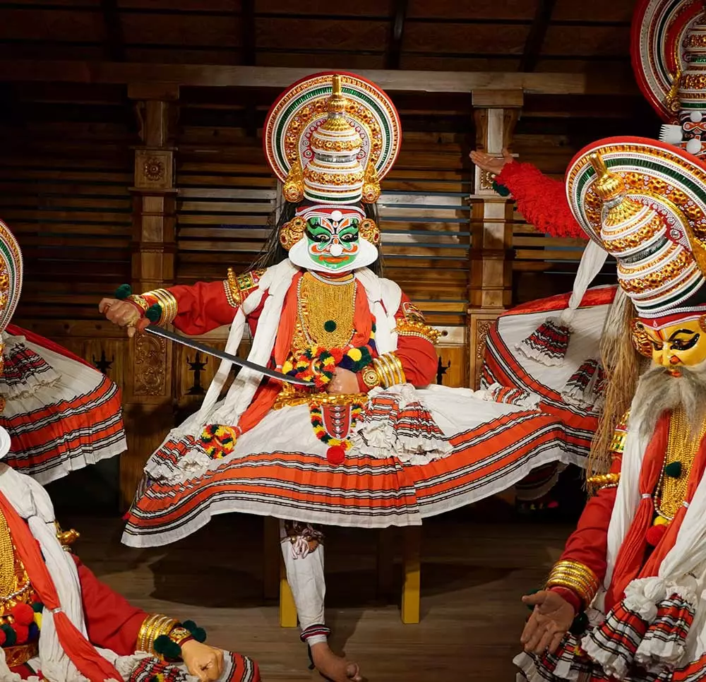 On which of our Christmas tours can you witness the vibrant Kathakali Dance performance?