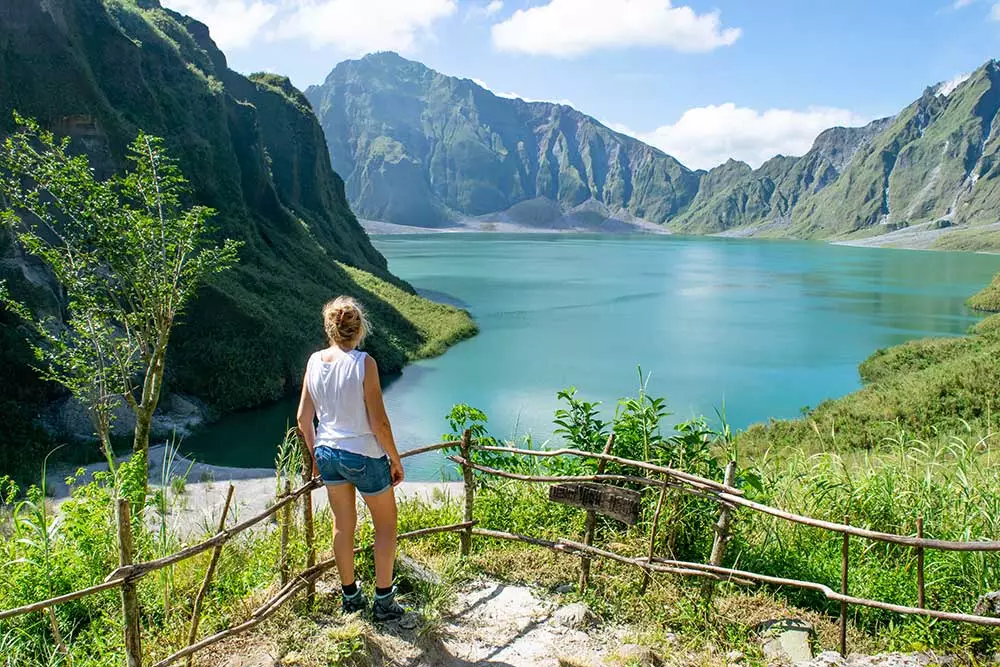 Which country are you able to hike the impressive Mount Pinatubo?