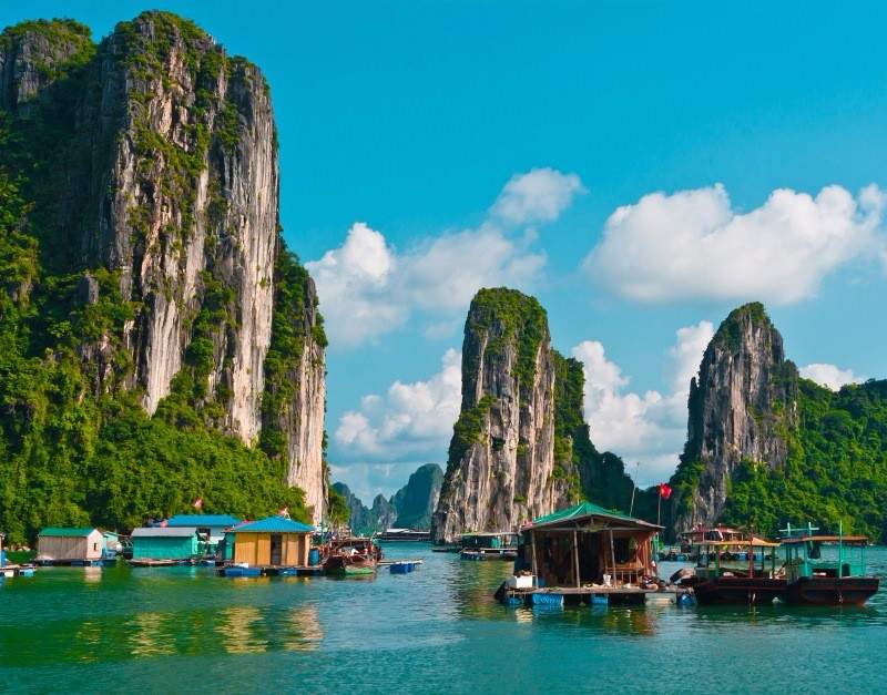 What does Halong Bay mean?