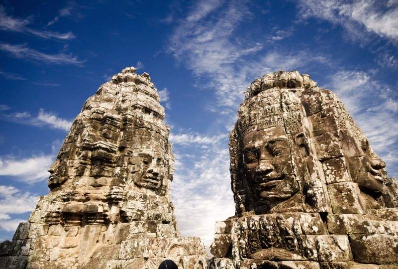 What is Angkor's most famous temple called?