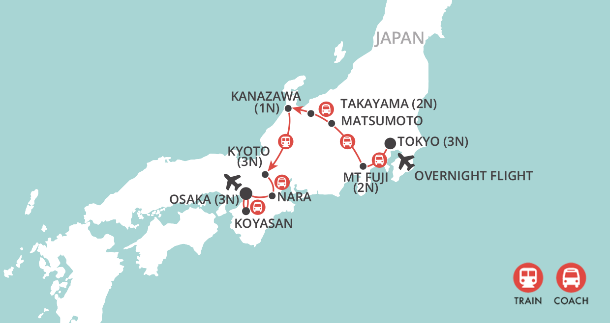 Christmas in Japan map