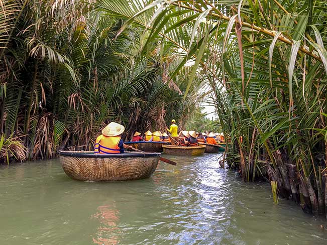 Reconnect with nature in Central Vietnam&rsquo;s verdant countryside. Experience it your way, from leisurely bike rides to lunch with nuns at a local pagoda. Afterwards, why not try your hand at paddling a traditional basket boat through a coconut forest?