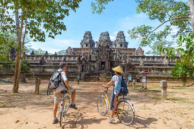 The vast, enchanting temple complex of Angkor is a classic destination for all visitors to Cambodia. Consider seeing it from a new perspective &ndash; by bicycle, tuk-tuk or even a chauffeured classic car.&nbsp;